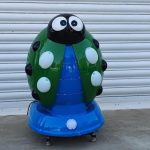 Детска клатушка с монети – Калинка (зелена)