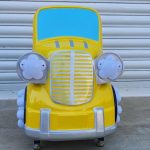 Детска клатушка с монети – кола (жълта)