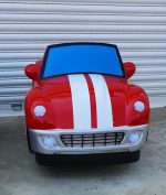 Детска клатушка с монети – съзтезателна количка (червена)