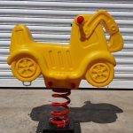 Детска клатушка с пружина - багерче