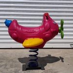 Детска клатушка с пружина - самолетче