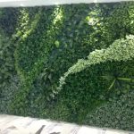 Изкуствена декоративна стена с листа