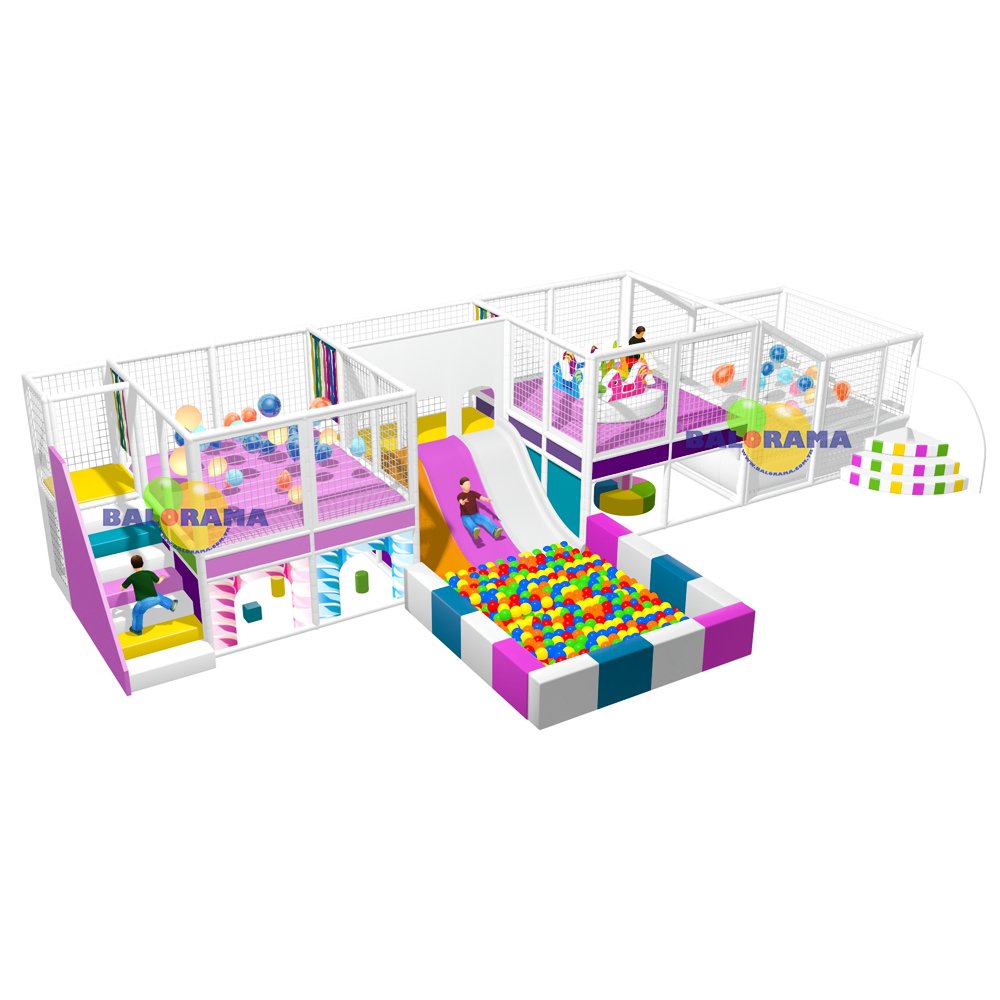 softplay-ziplama-kaydirak-13mt-1-logolu Закрита Детска площадка - Image 1